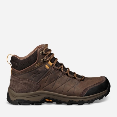 Teva Arrowood Riva Mid WP Men's Coffee Boots CA95025 Canada Online